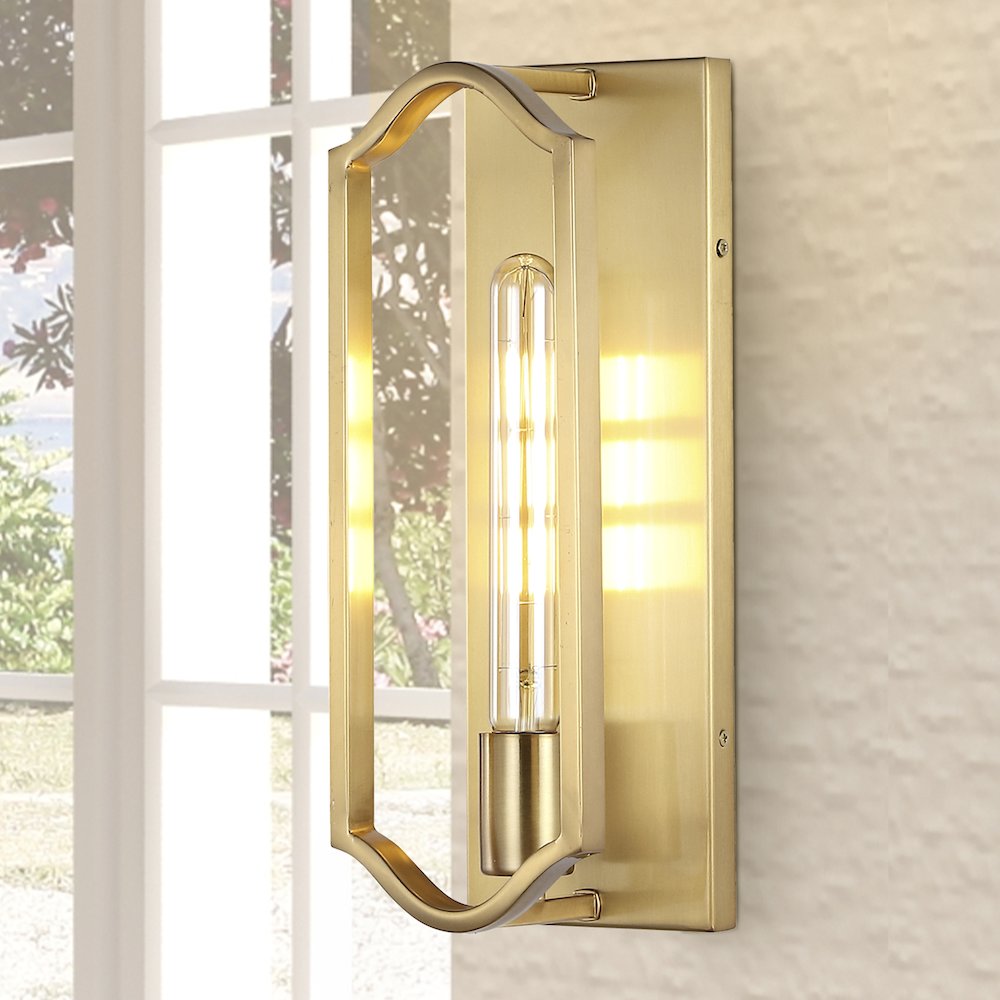 Chloe Modern Bohemian Iron Led Sconce. Picture 7