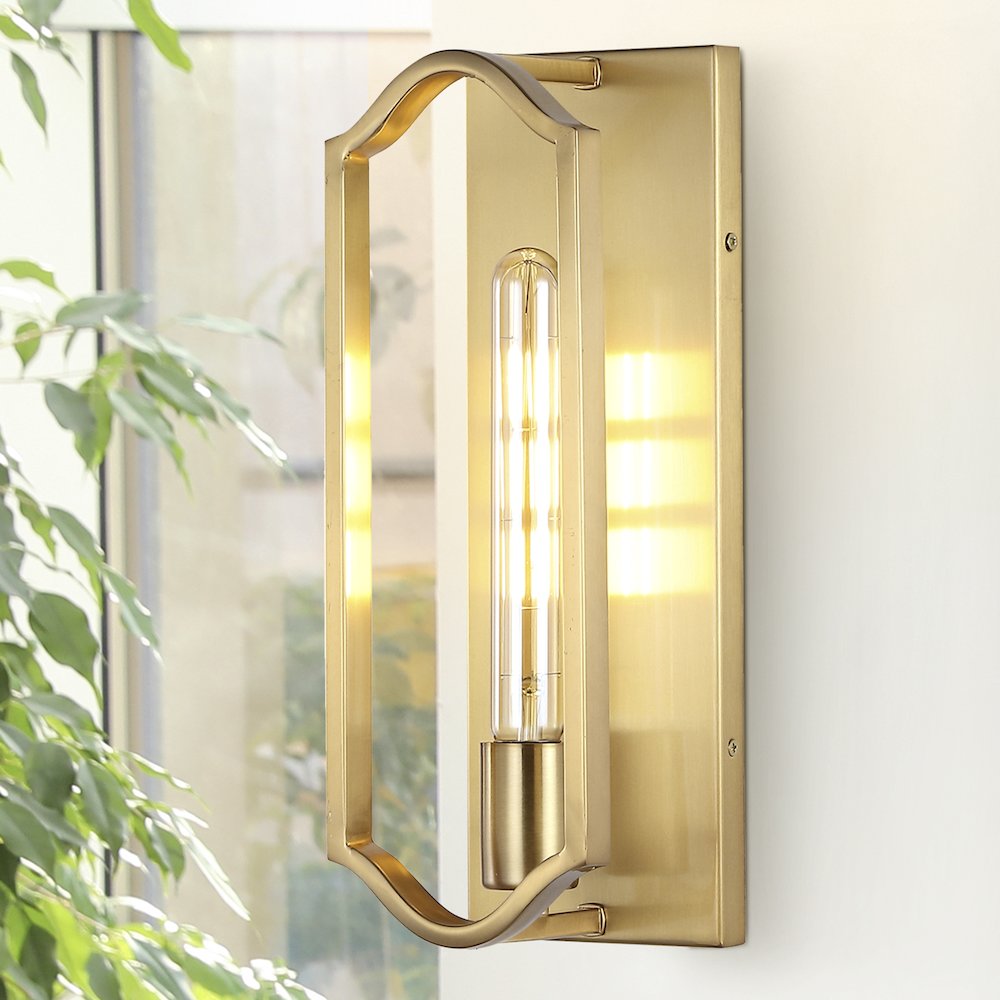 Chloe Modern Bohemian Iron Led Sconce. Picture 8