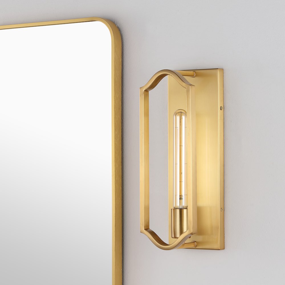 Chloe Modern Bohemian Iron Led Sconce. Picture 4