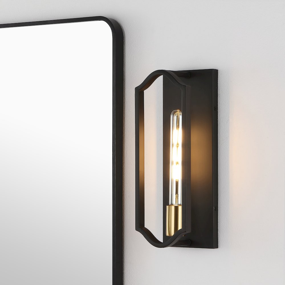 Chloe Modern Bohemian Iron Led Sconce. Picture 6