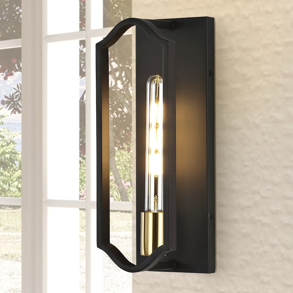 Chloe Modern Bohemian Iron Led Sconce. Picture 7