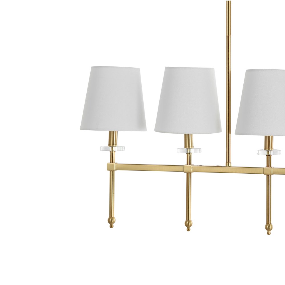 Sophie Modern Midcentury Iron Linear Led Pendant. Picture 2