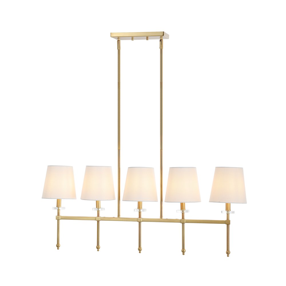 Sophie Modern Midcentury Iron Linear Led Pendant. Picture 7