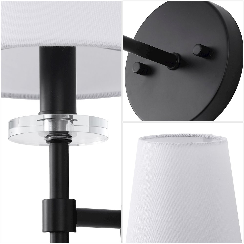 Olivia 1-Light Traditional Candlestick Metal/Crystal LED Vanity. Picture 4
