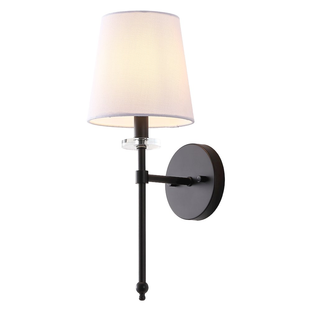 Olivia 1-Light Traditional Candlestick Metal/Crystal LED Vanity. Picture 1