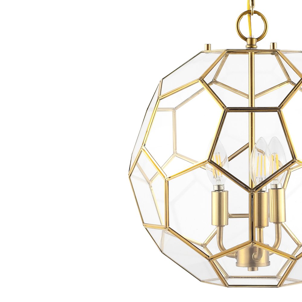 Bee Modern Bohemian Iron/Glass Led Pendant. Picture 2