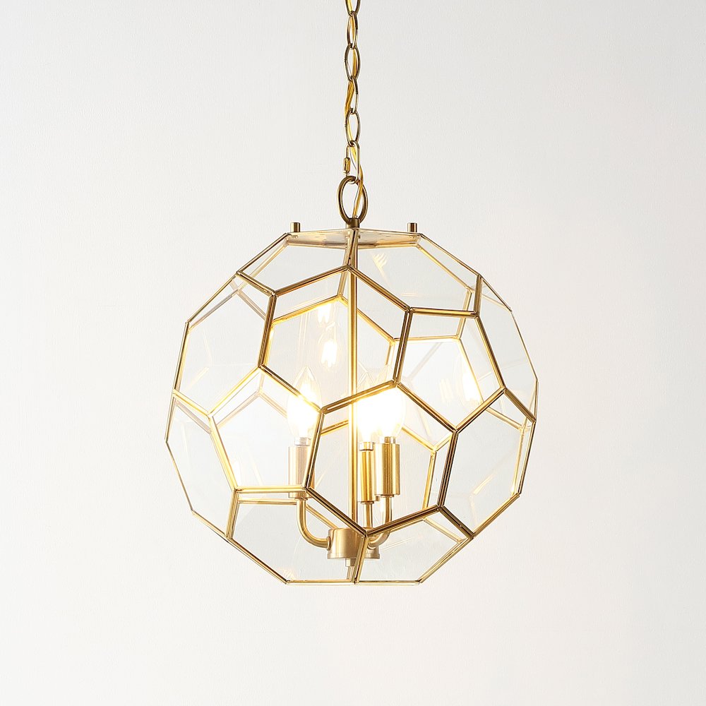 Bee Modern Bohemian Iron/Glass Led Pendant. Picture 8