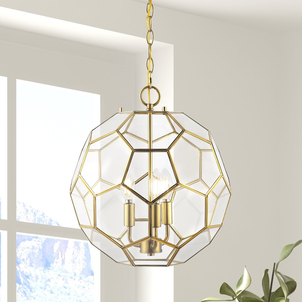 Bee Modern Bohemian Iron/Glass Led Pendant. Picture 9
