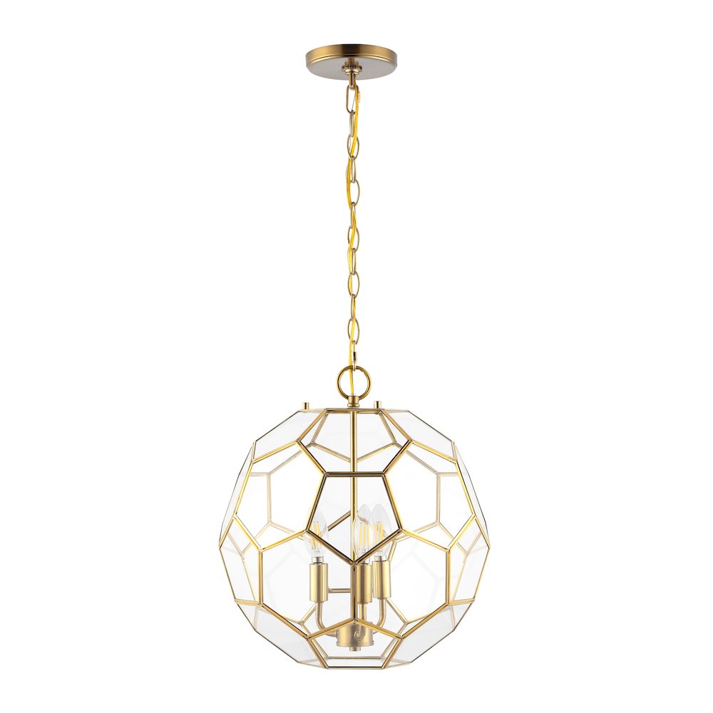 Bee Modern Bohemian Iron/Glass Led Pendant. Picture 1