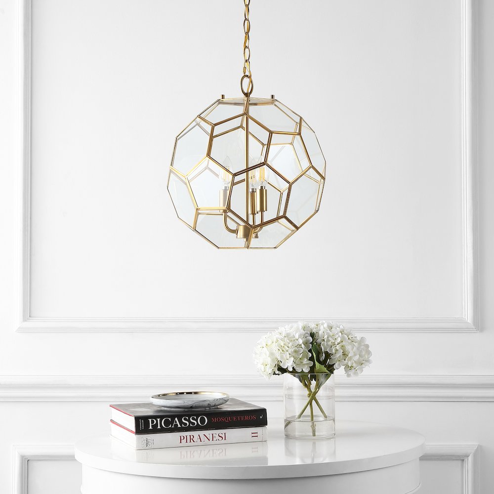 Bee Modern Bohemian Iron/Glass Led Pendant. Picture 5
