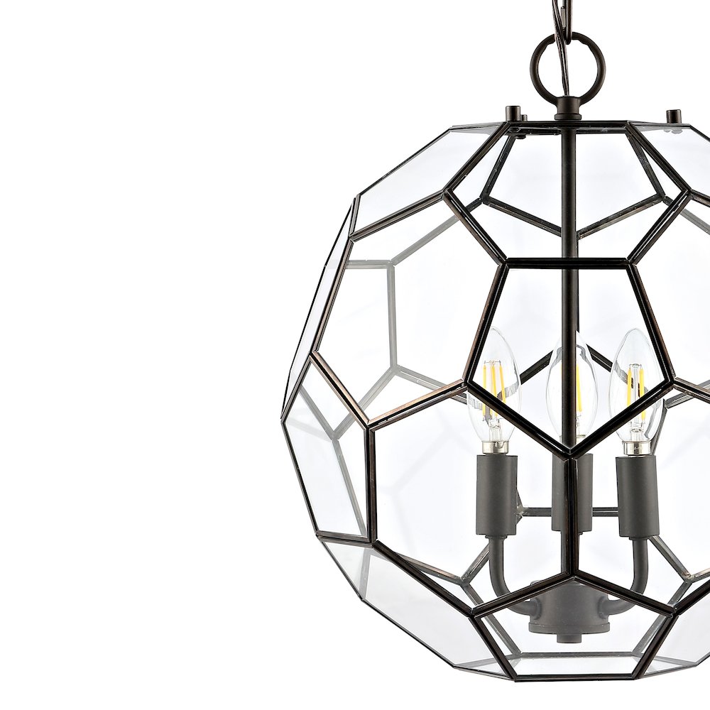Bee Modern Bohemian Iron/Glass Led Pendant. Picture 2