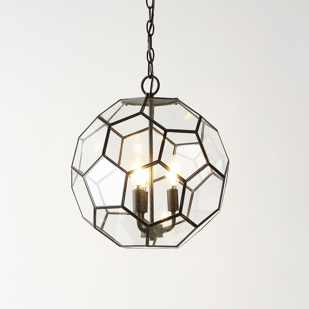 Bee Modern Bohemian Iron/Glass Led Pendant. Picture 8