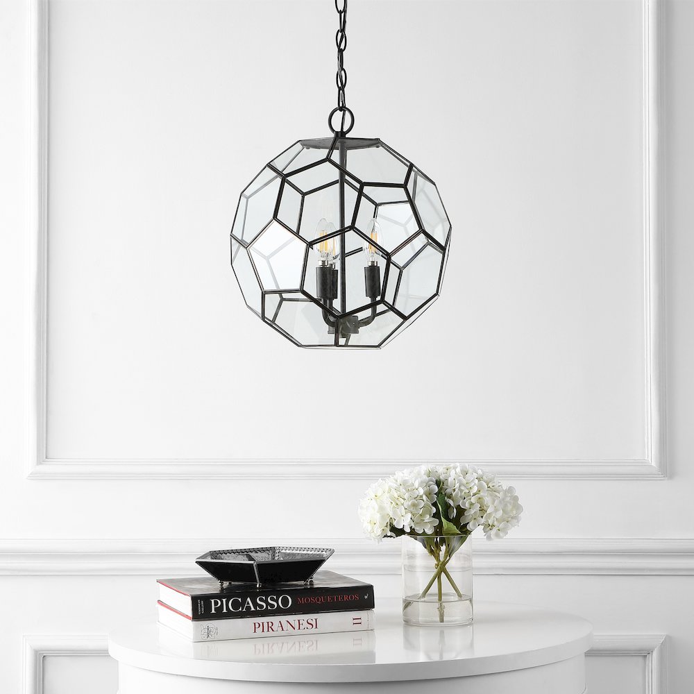 Bee Modern Bohemian Iron/Glass Led Pendant. Picture 5