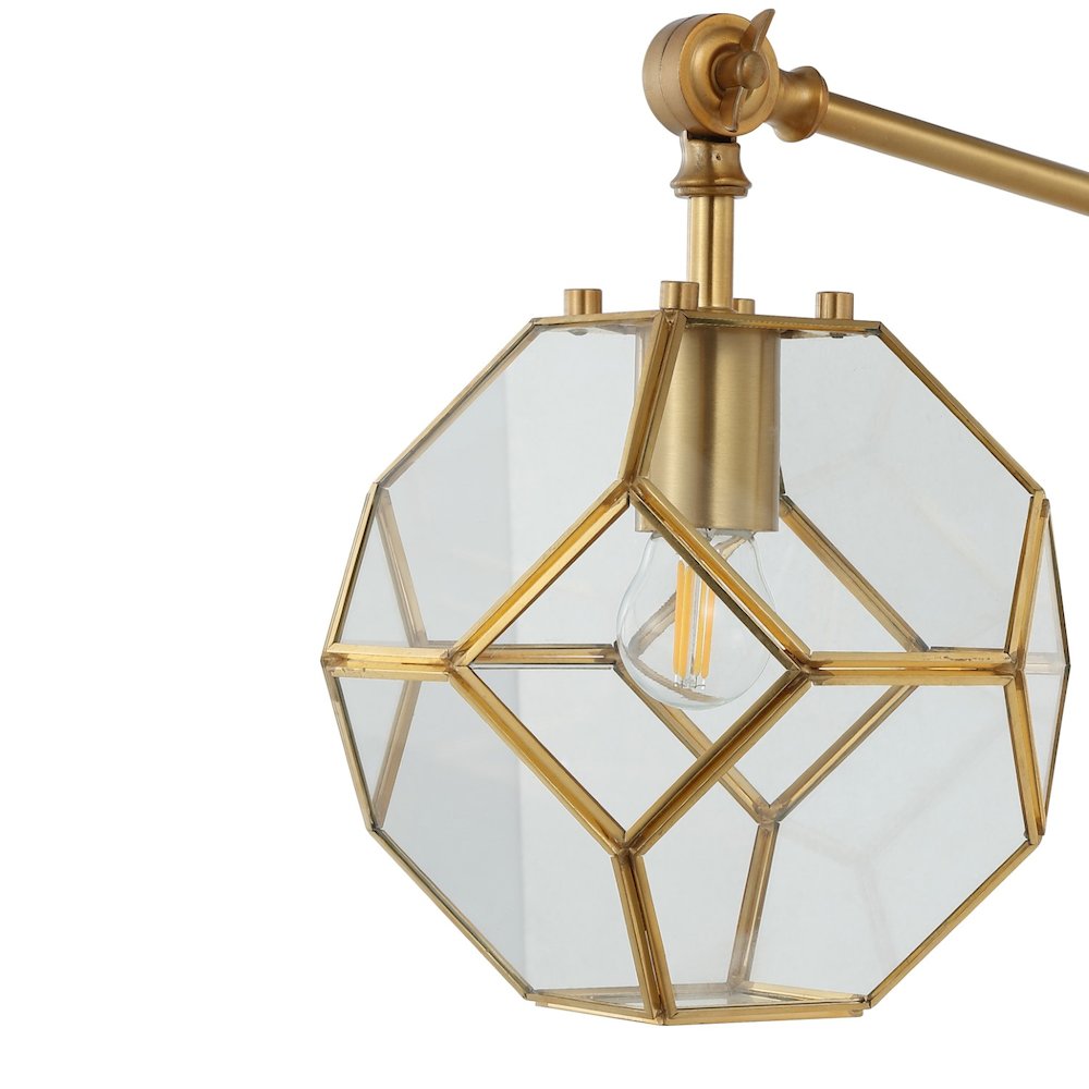 Honeycomb Modern Contemporary Arm Adjustable Iron/Glass Led Sconce. Picture 2