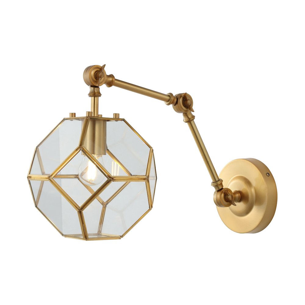 Honeycomb Modern Contemporary Arm Adjustable Iron/Glass Led Sconce. Picture 4