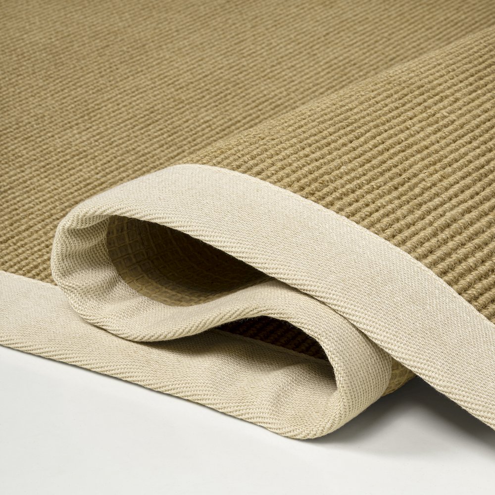 Camden Farmhouse Cottage Border Jute Natural/Beige 2 ft. x 8 ft. Runner Rug. Picture 4