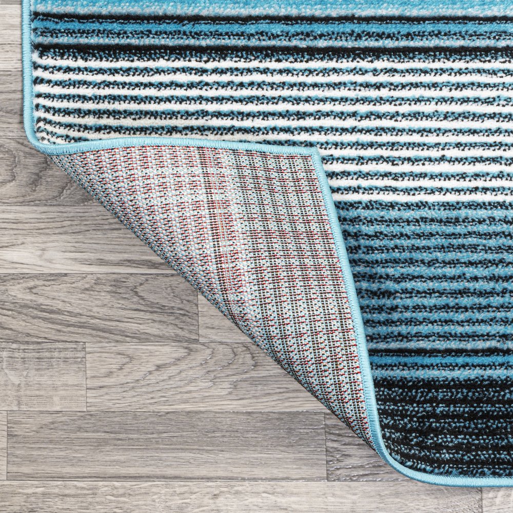Duxbury Gradient Ticking Striped Area Rug. Picture 3