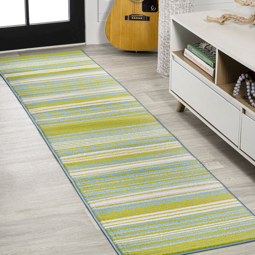 Duxbury Gradient Ticking Striped Area Rug. Picture 2