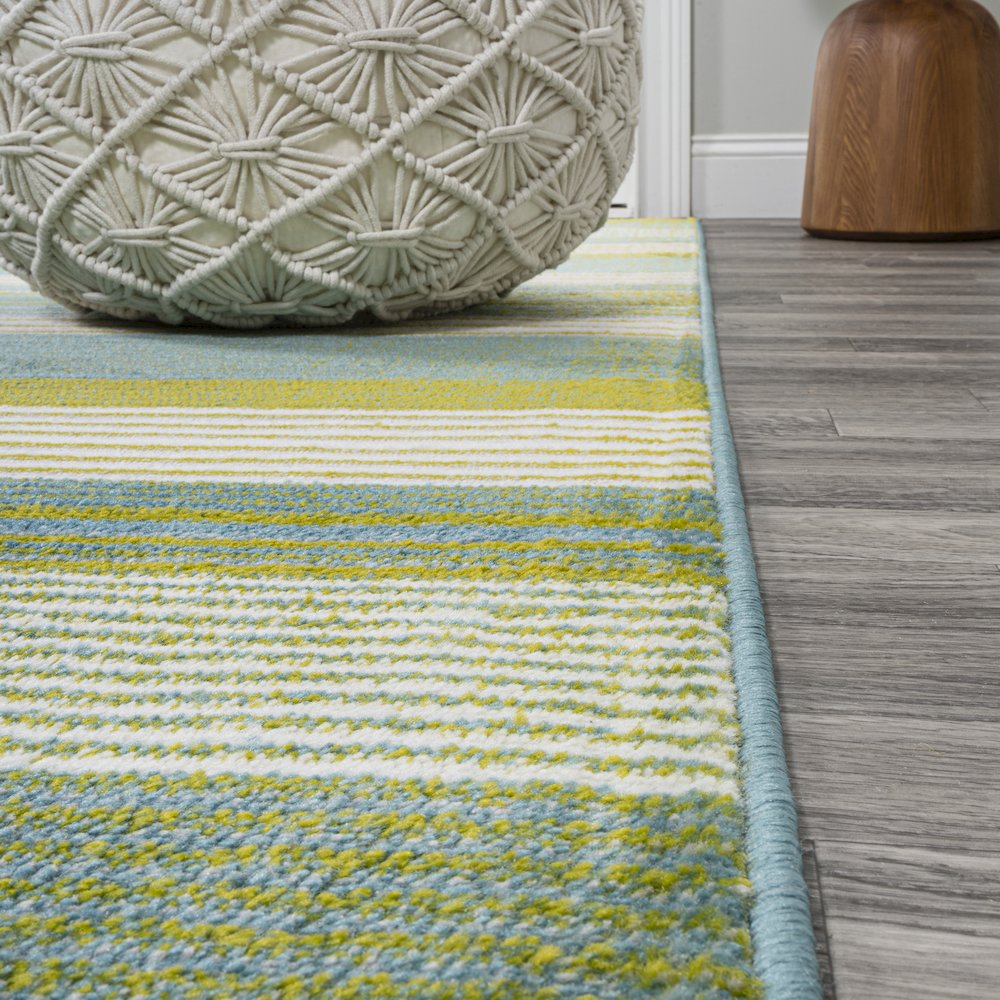 Duxbury Gradient Ticking Striped Area Rug. Picture 5