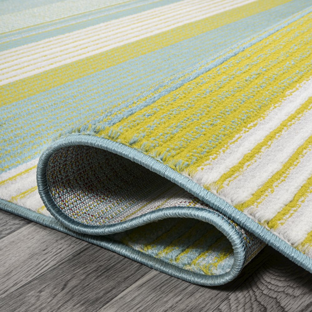 Duxbury Gradient Ticking Striped Area Rug. Picture 6