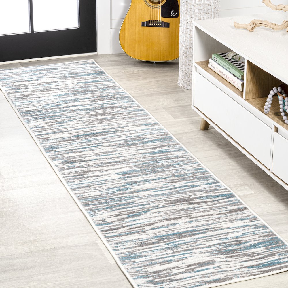 Speer Abstract Linear Stripe Area Rug. Picture 2