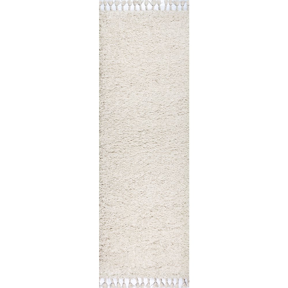 Mercer Shag Plush Tassel Area Rug. Picture 1