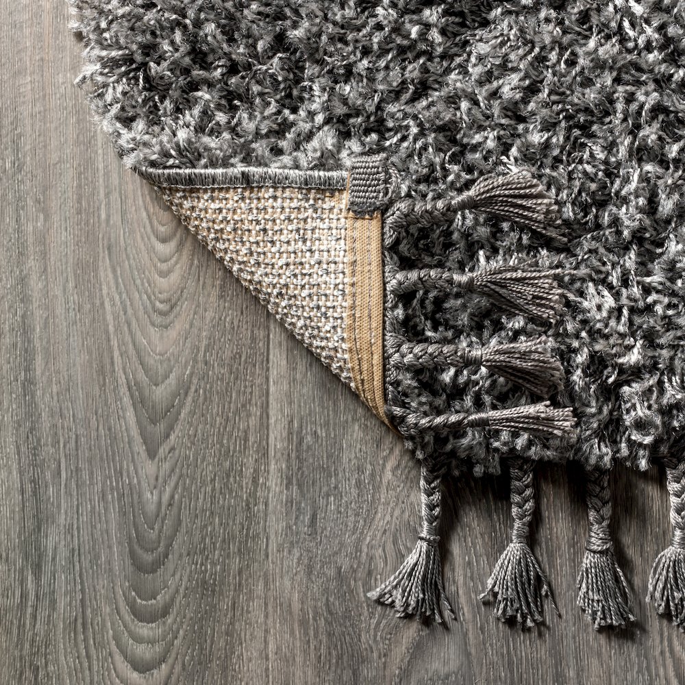 Mercer Shag Plush Tassel Area Rug. Picture 3