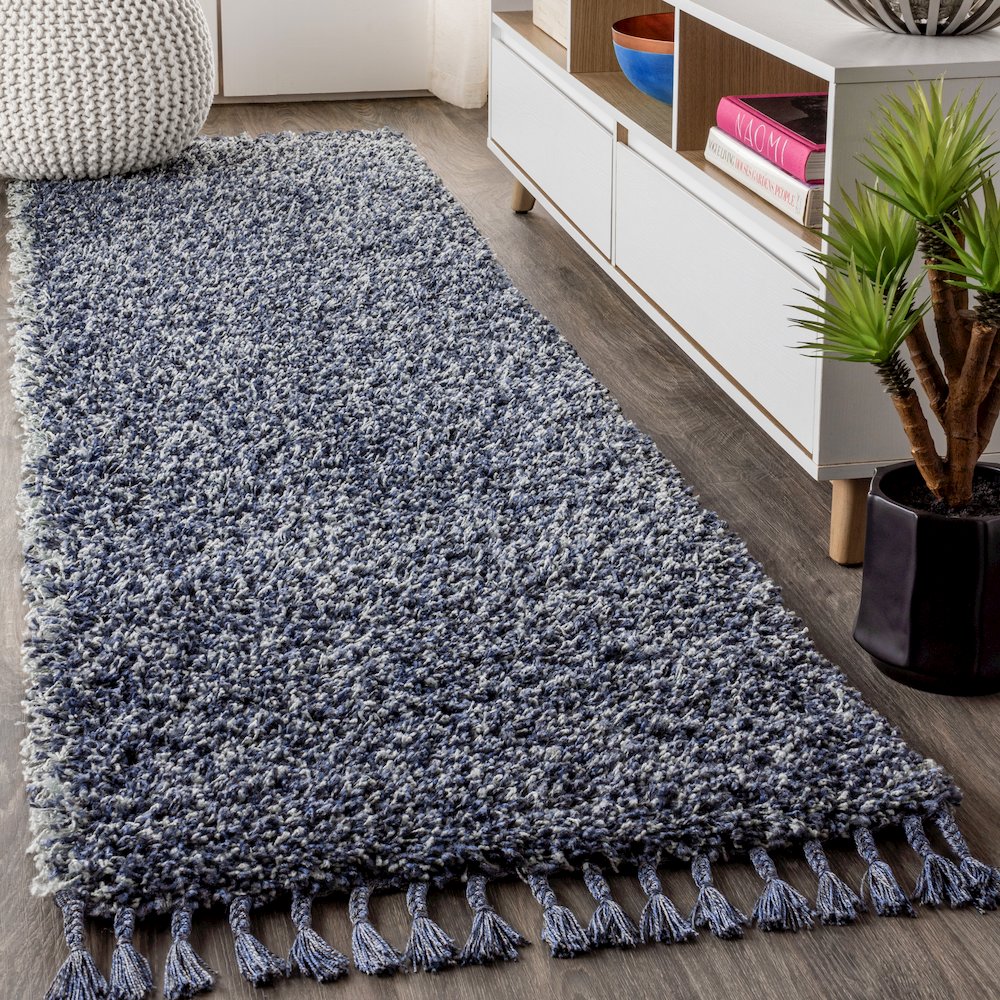 Mercer Shag Plush Tassel Area Rug. Picture 2