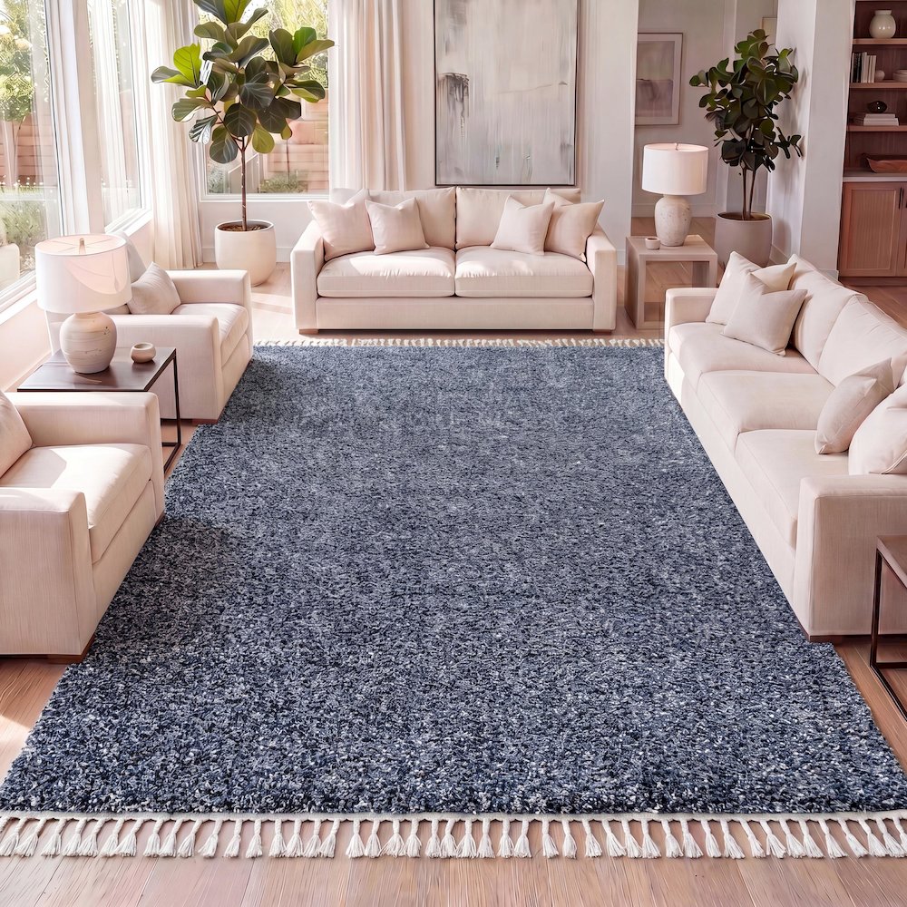Mercer Shag Plush Tassel Area Rug. Picture 10