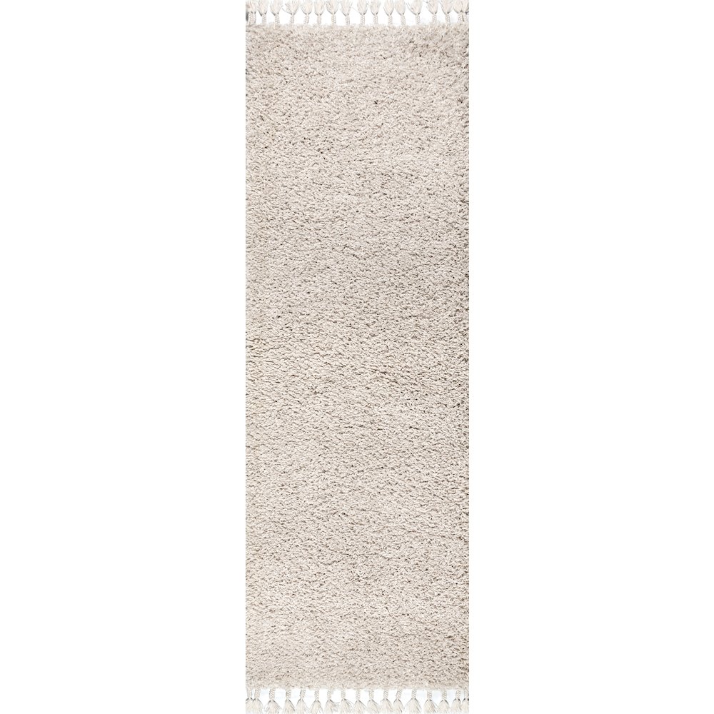 Mercer Shag Plush Tassel Area Rug. Picture 1