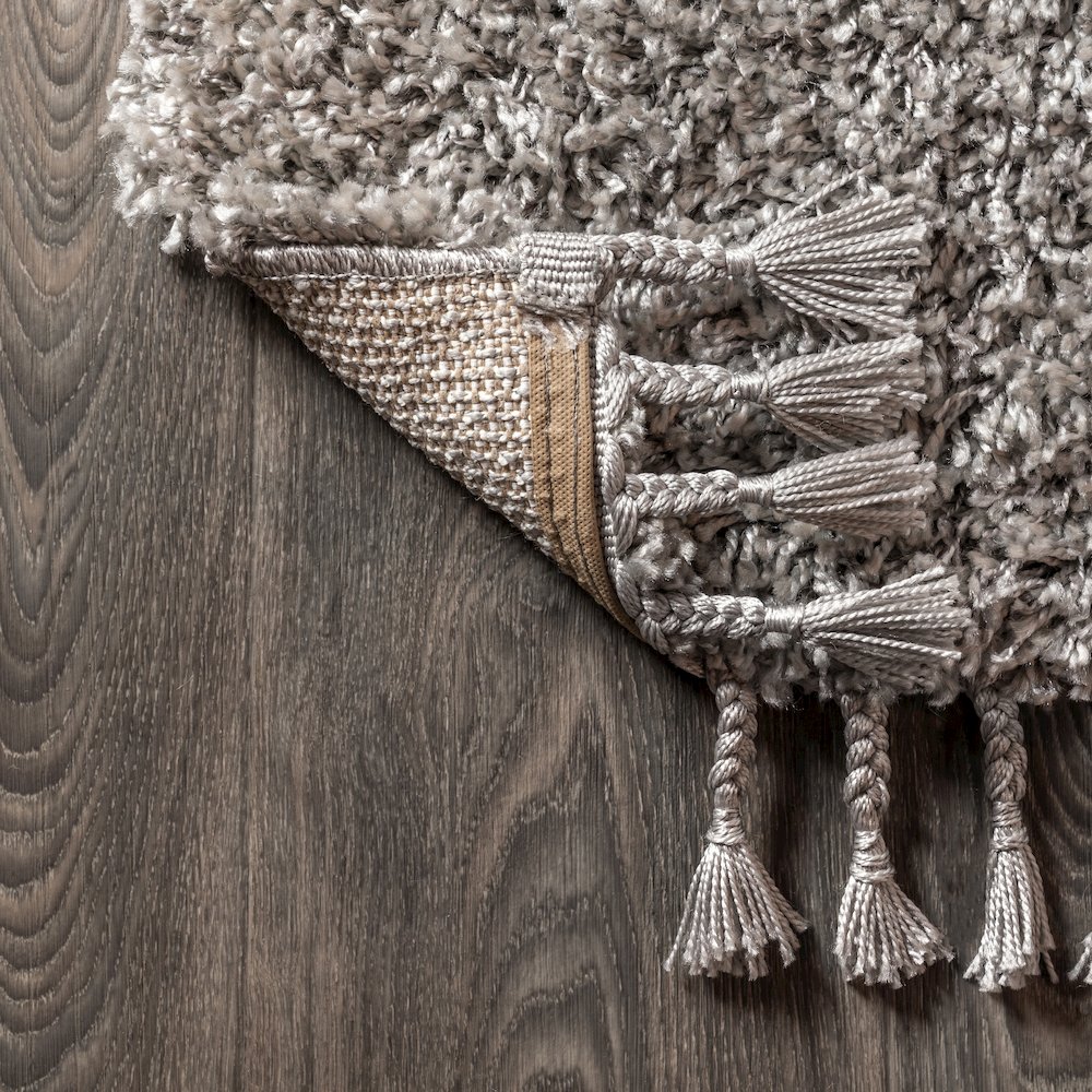 Mercer Shag Plush Tassel Area Rug. Picture 3