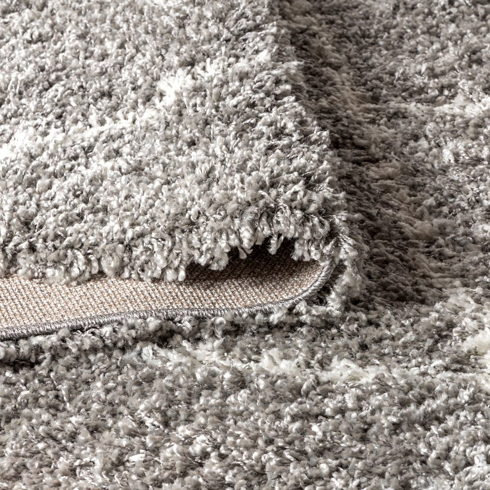 Mercer Shag Plush Tassel Moroccan Geometric Trellis Area Rug. Picture 6