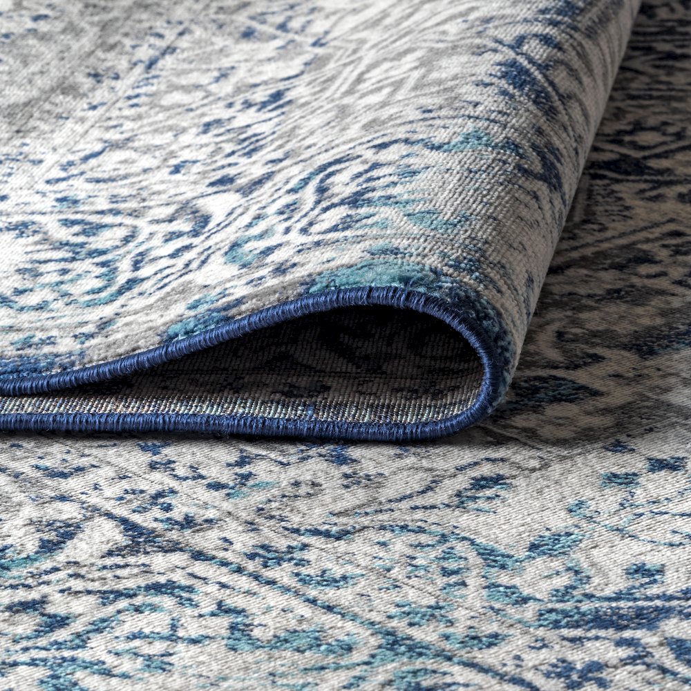 Modern Persian Vintage Medallion Area Rug. Picture 6