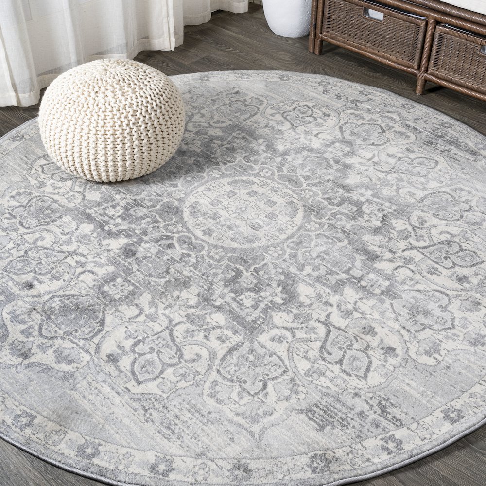 Modern Persian Vintage Moroccan Medallion Area Rug. Picture 2