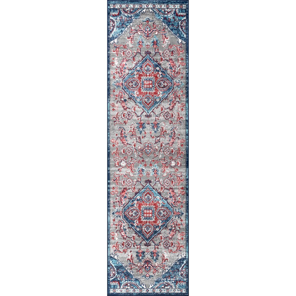 Friv Modern Persian Vintage Medallion Area Rug. Picture 1