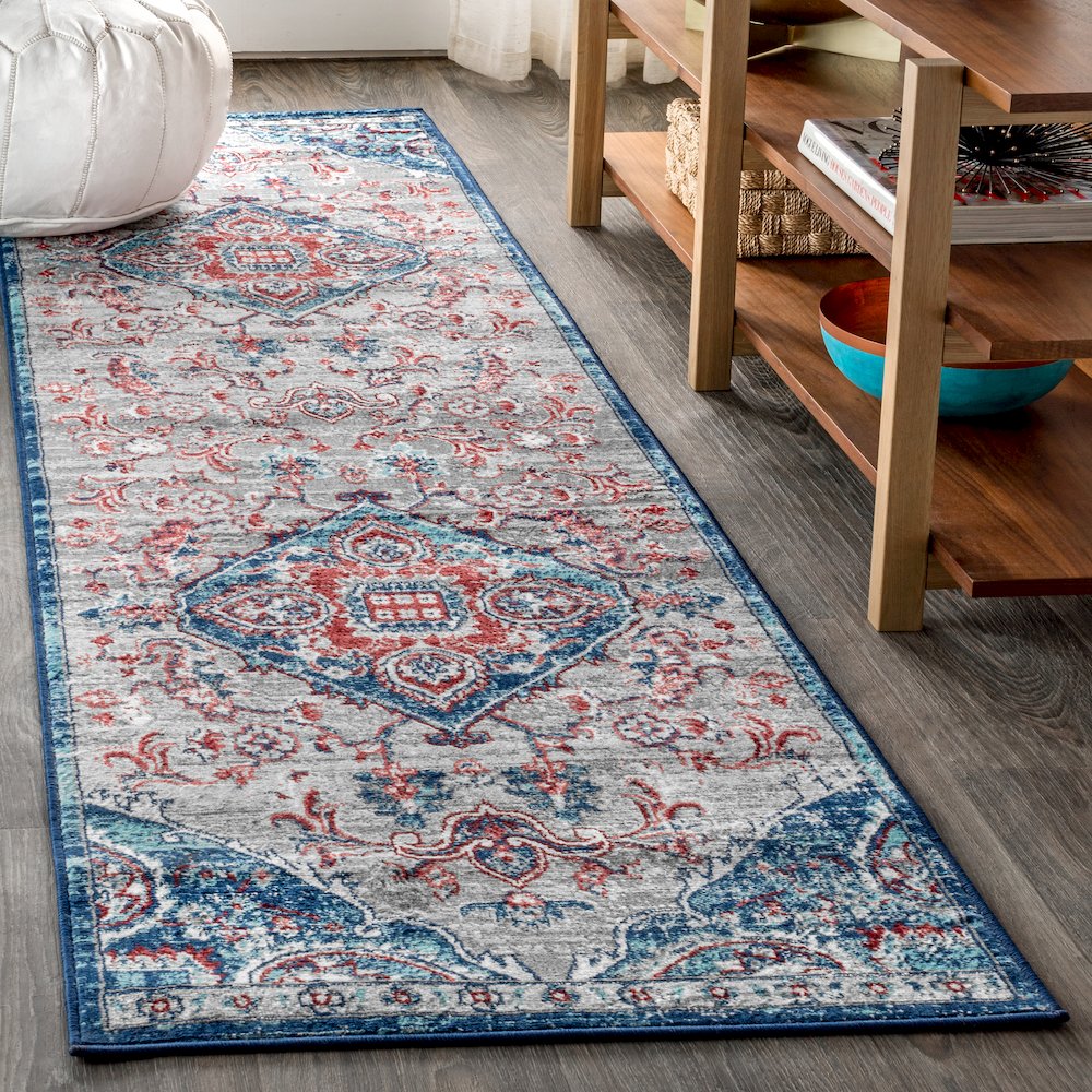 Friv Modern Persian Vintage Medallion Area Rug. Picture 2