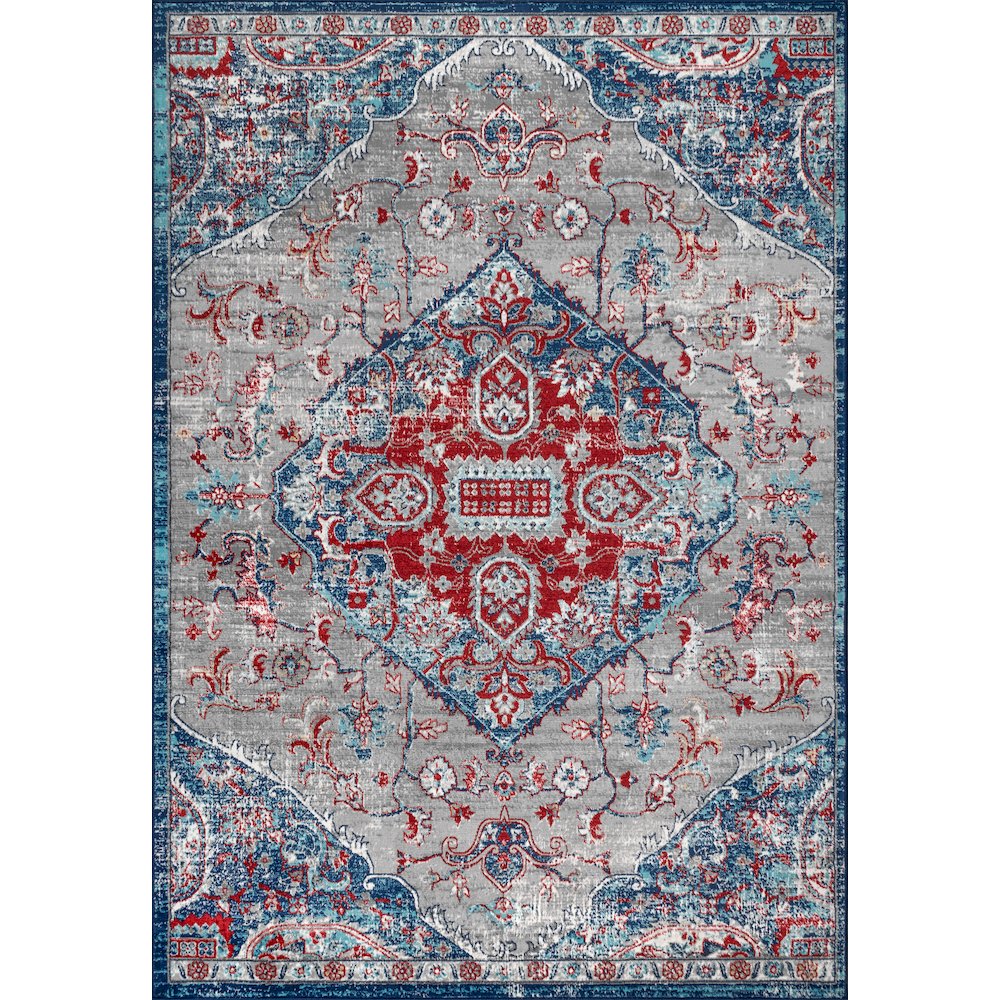 Friv Modern Persian Vintage Medallion Area Rug. Picture 1