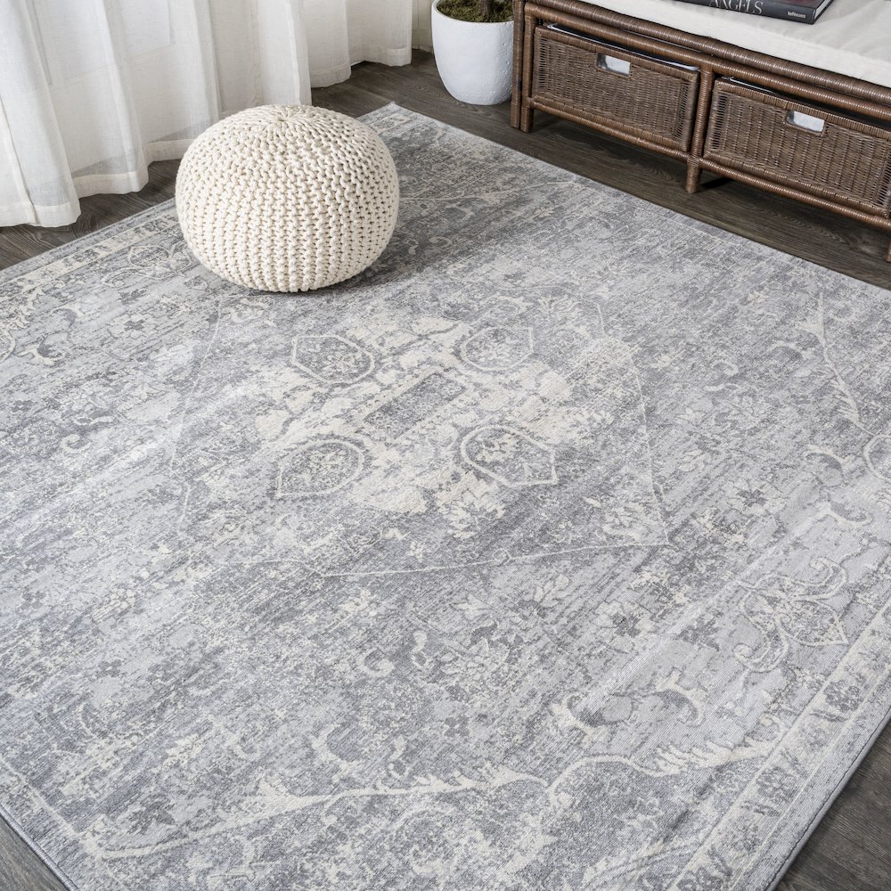 Friv Modern Persian Vintage Medallion Area Rug. Picture 2