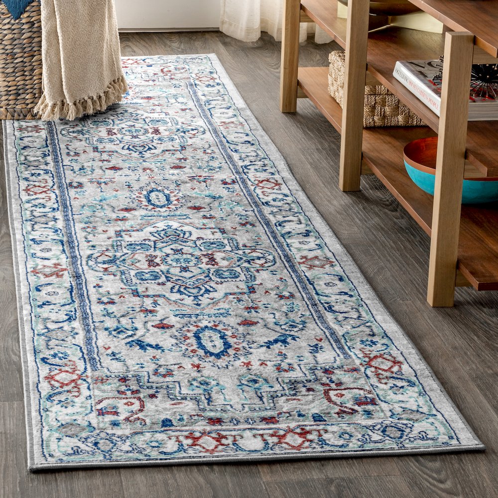 Edison Modern Persian Vintage Medallion Area Rug. Picture 2