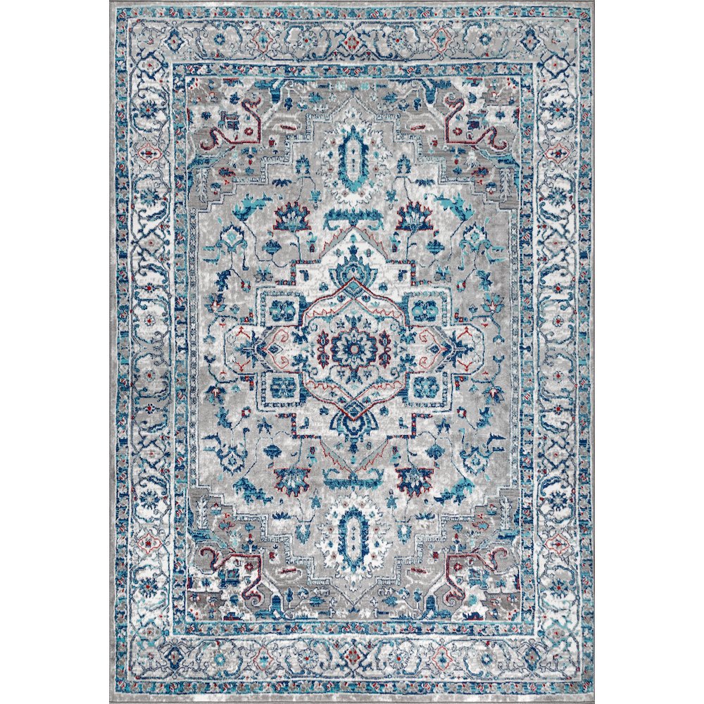 Edison Modern Persian Vintage Medallion Area Rug. Picture 1