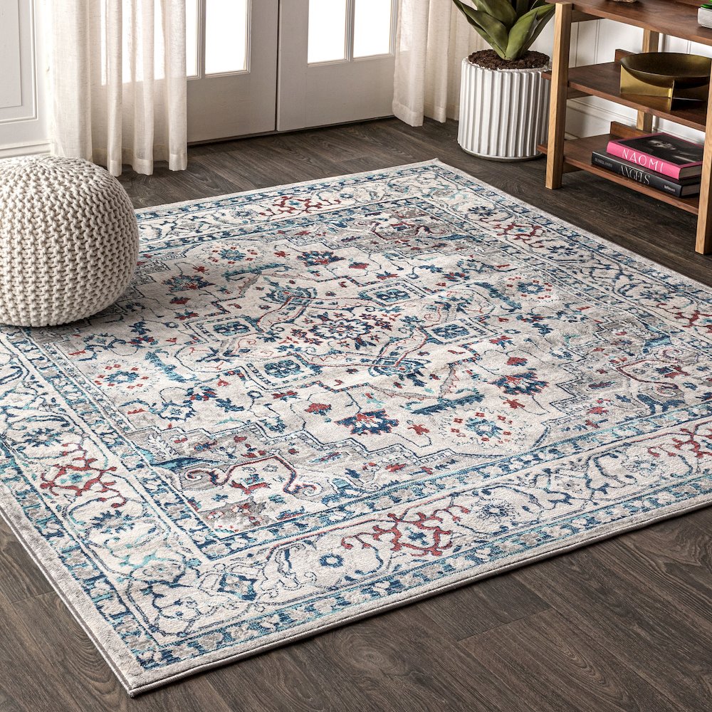 Edison Modern Persian Vintage Medallion Area Rug. Picture 2