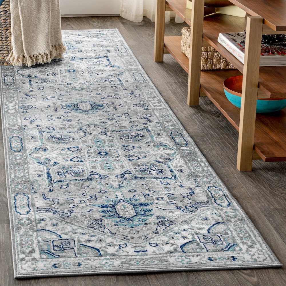 Jerica Modern Persian Vintage Medallion Area Rug. Picture 2