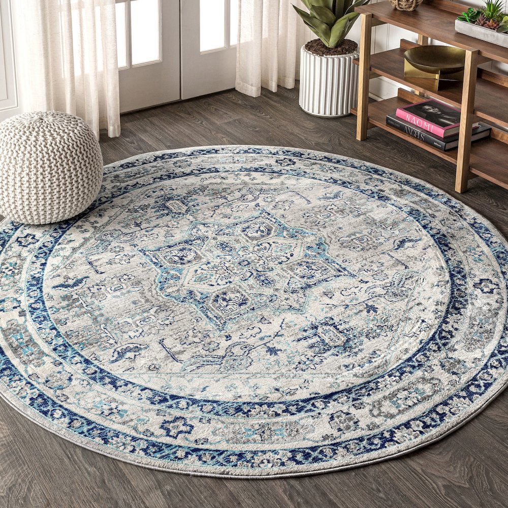 Jerica Modern Persian Vintage Medallion Area Rug. Picture 2