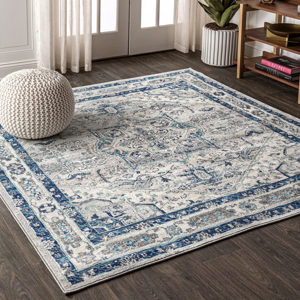 Jerica Modern Persian Vintage Medallion Area Rug. Picture 2