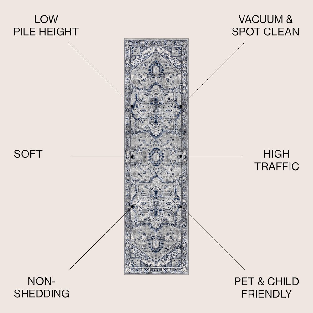 Modern Persian Vintage MedallionRunner Rug. Picture 1