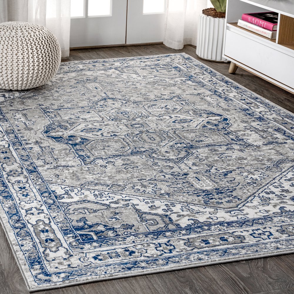 Jerica Modern Persian Vintage Medallion Area Rug. Picture 2