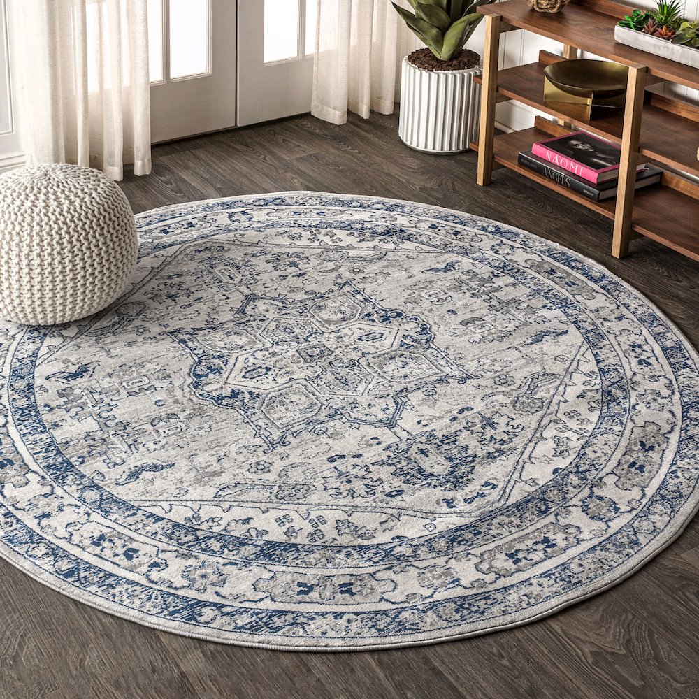Jerica Modern Persian Vintage Medallion Area Rug. Picture 2