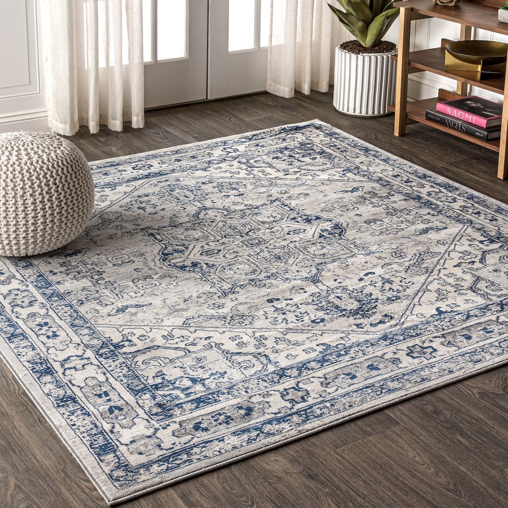 Jerica Modern Persian Vintage Medallion Area Rug. Picture 2