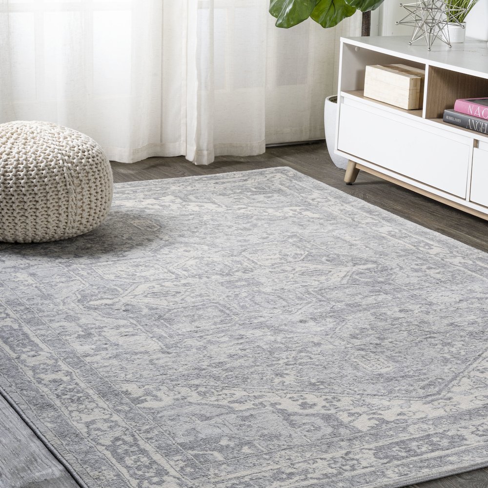 Jerica Modern Persian Vintage Medallion Area Rug. Picture 2