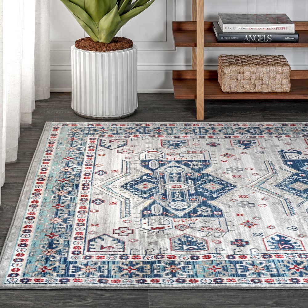 Kasbah Modern Persian Vintage Medallion Area Rug. Picture 3